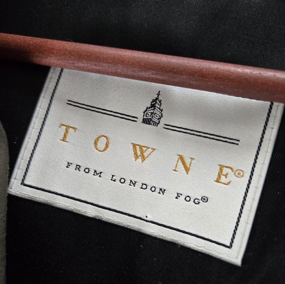 Towne By London Fog Mens Trenchcoat - Picture 2 of 6